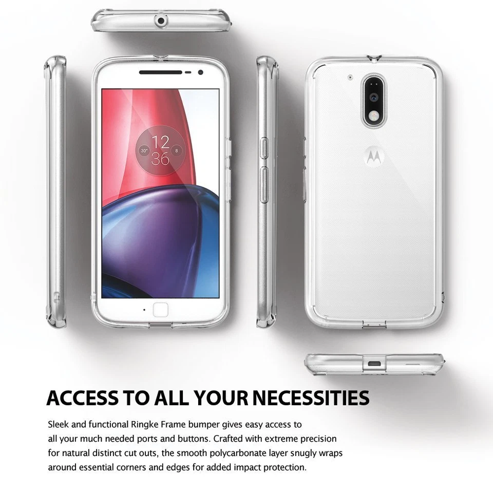 [GRATIS] Vidrio Templado | Ringke [FUSION] Funda Protectora Transparente para Motorola G4 Foto 3 de 4