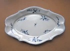 18th century Grenoble earthenware dish very cloister La Tronche rosewood decor.
