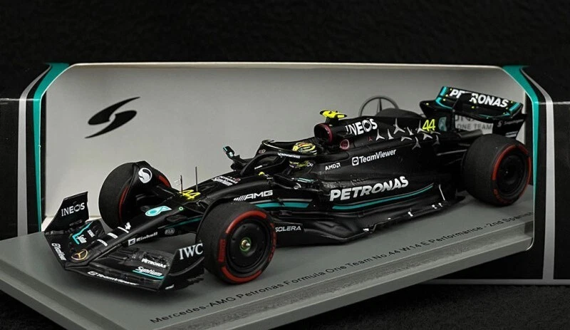 Lewis Hamilton Mercedes W14 Spanish GP 2023 Scale 1/43 SPARK - Imagen 3 de 4