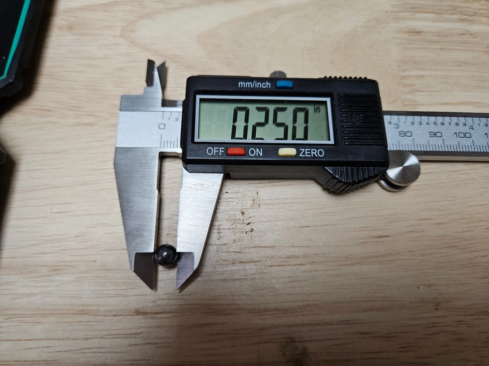 25 cal .250" 24 granos swaged plomo blando bola redonda pellets 100 250 o 500 ct Foto 4 de 4