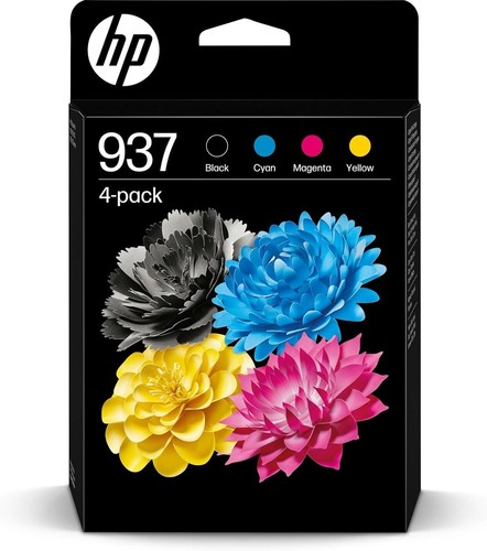 HP 937 Multipack Cartucce Originali Nero Ciano Giallo Magenta per OfficeJet Pro - Afbeelding 1 van 5