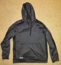 Mens Black Layer 8 Long Sleeve Hoodie Sweatshirt Size Medium