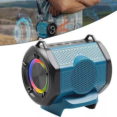 JHJQZCYG 30W Bluetooth-Lautsprecher kompatibel mit Makita 18v Akku mit USB für Baustellen