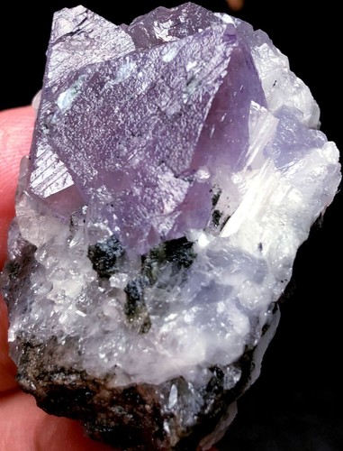48g 1PC NATURAL Fantastic Cubic BLUE FLUORITE QUARTZ Crystal Specimen r651 - 第 1/7 張圖片