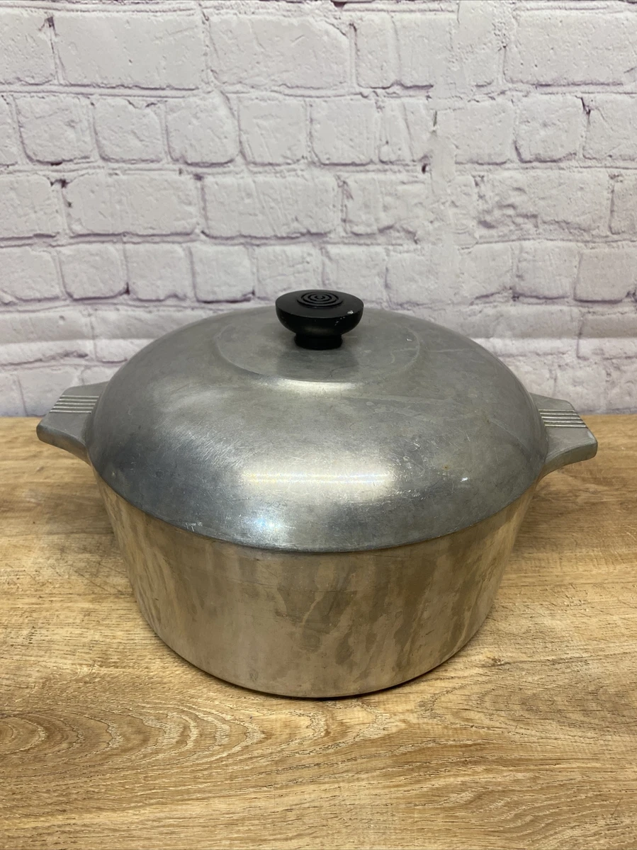 Vintage Wagner Ware Magnalite 4248P 424-P Cast Aluminum 5 Quart Dutch Oven