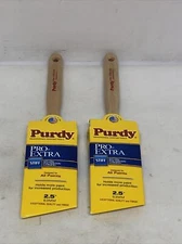 Lot Of (2) Purdy Pro-Extra Glide  2-1/2 in. W Angle Paint Brush