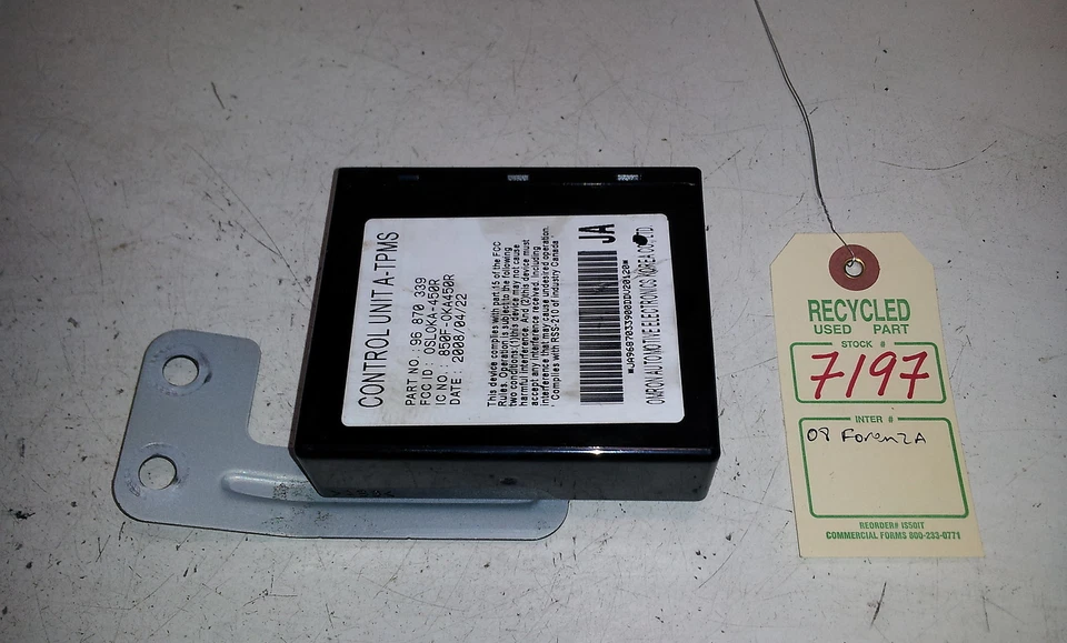 Sensor monitor de presión de neumáticos Suzuki Forenza 2008 TPMS OEM 96870339 #7197 Foto 3 de 3