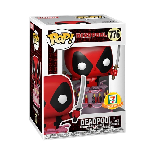 Funko Pop! Vinyl: Marvel - Deadpool in Cake (Metallic) - 7-Eleven (Exclusive)...