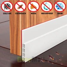 39" Draught Excluder Draft Weather Seal Strip Under Door Bottom Bugs Stopper