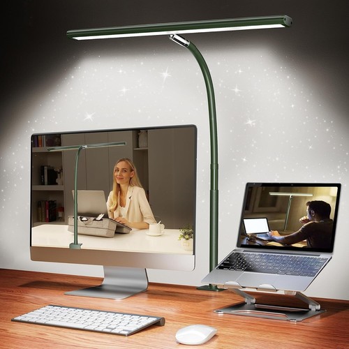 Adjustable Green LED Desk Light with USB Adapter – Energy Efficient & Stylish - Picture 3 of 9