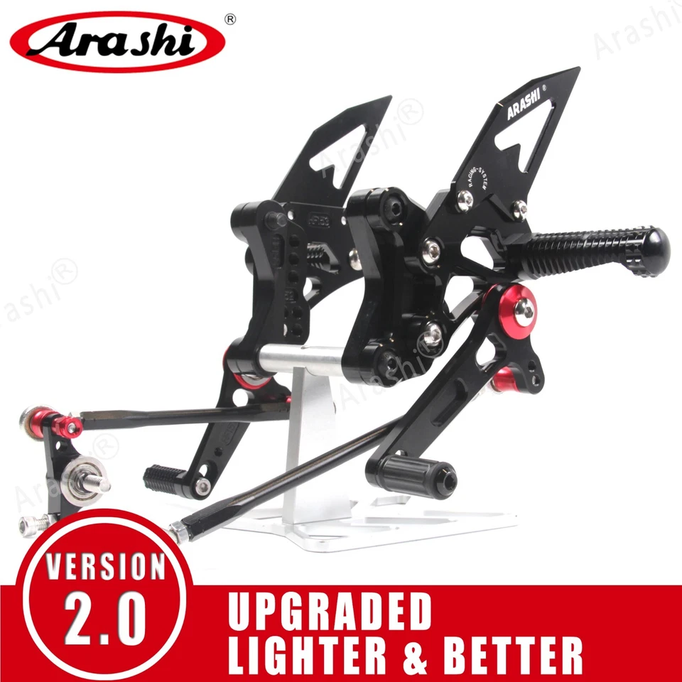 For Ducati 848 2008-2010 / 848 EVO 2011-2013 Adjustable Racing Footrest Foot Peg - Image 2 of 4