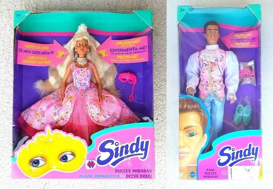 1995 SINDY PAUL DOLLS MAGIC EYES COMPLETE SERIES WE WINK OUR EYES BRAND NEW