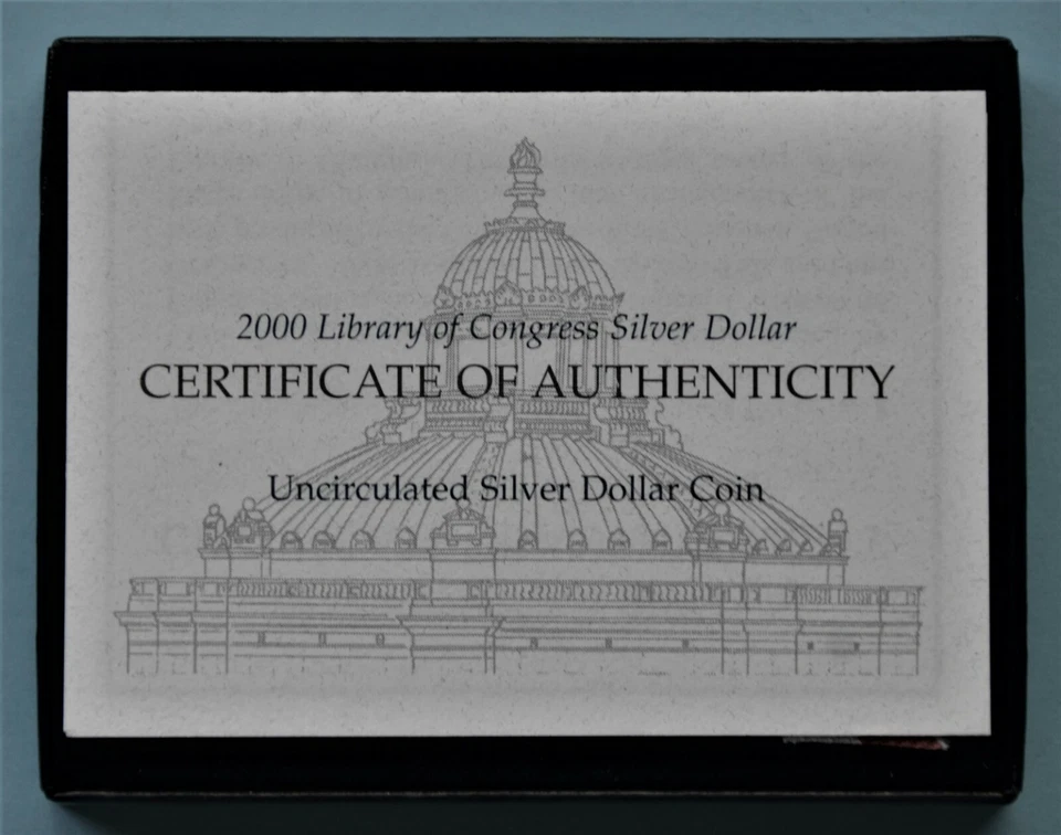 2000 Library of Congress Silver Dollar (BU) - Image 4 of 4