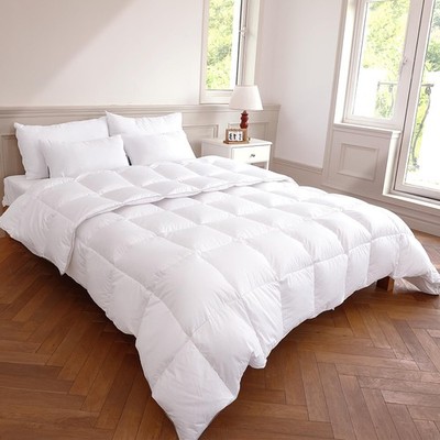 All season 60Oz fill Down Comforter king size w/ odorless greyduck down,Soft ...