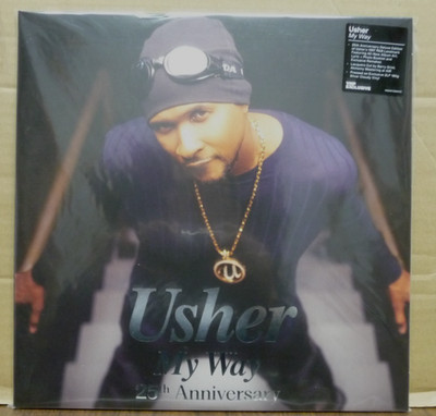 USHER My Way VMP Vinyl Me Please 25th SILVER CLOUDY COLORED 2-LP Deluxe NEW