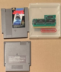 Jaws Nintendo NES Rare 5 Screw Tested And Working