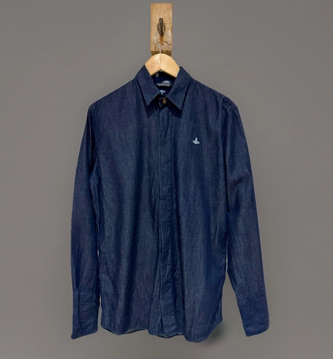 Vivienne Westwood Denim Casual Button-Down Shirts for Men for sale