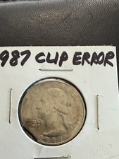 1987 Washington Quarter Rim Clip Error