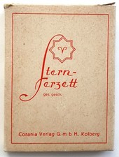 Kartenspiel antik Stern-Terzett 36 Blatt Corania Vlg. 30er mit Werbung RARITÄT!