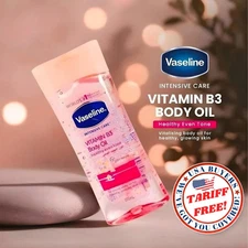 1 x Vaseline Intensive Care Vitamin B3 Body Oil 200ml Rose Gel Moisturizing
