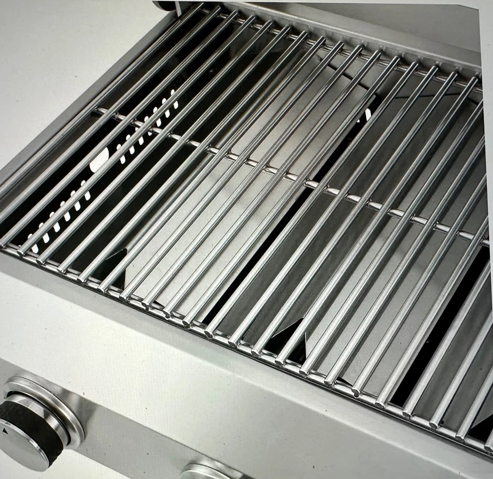 Parrilla de gas portátil de 3 quemadores NXR, inoxidable, mesa, camping, puerta trasera Foto 3 de 4