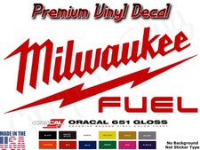 Milwaukee Decal Large 4" - 12" 17" 22" Made in USA Garage, Mechanic, Truck,