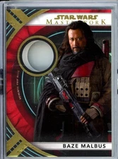 2024 TOPPS STAR WARS MASTERWORK BAZE MALBUS ON-SCREEN USED PROP RELIC RED #D /25