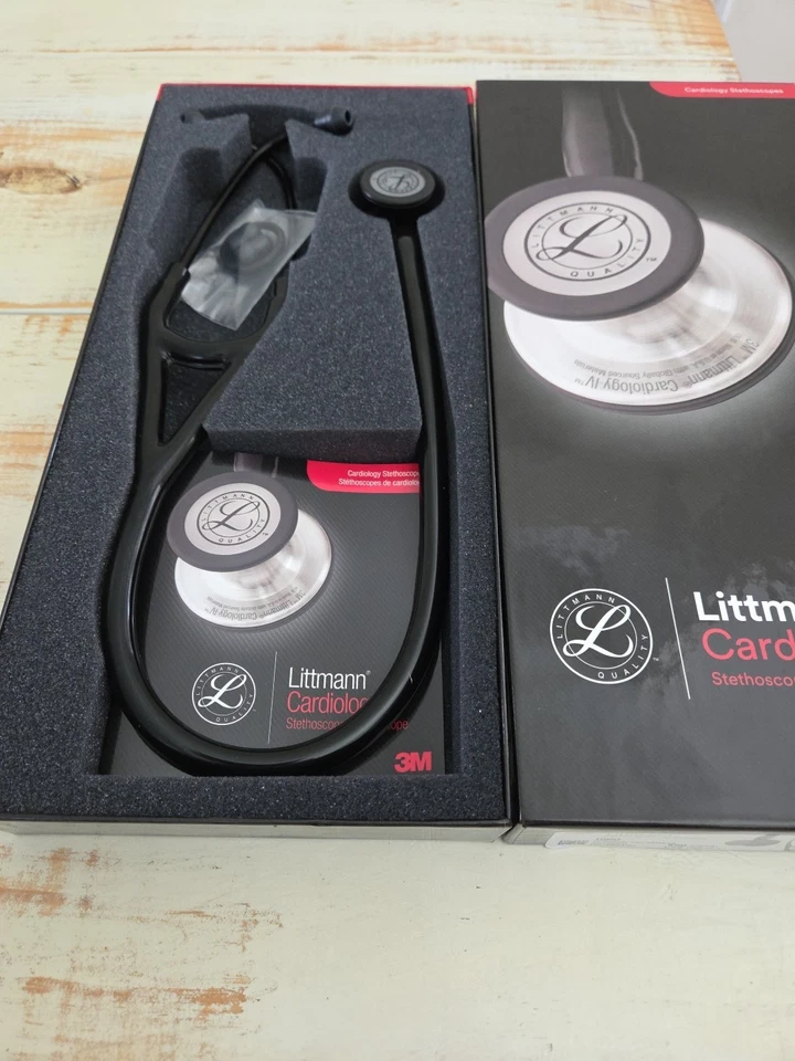 Littmann Cardiology IV Stethoscope - Black Tube, Black Finish Ed., 6163 - NEW!! - Image 2 of 4