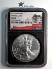2017 Silver Eagle NGC MS70 First Releases US Mint 225th Anniv. Label