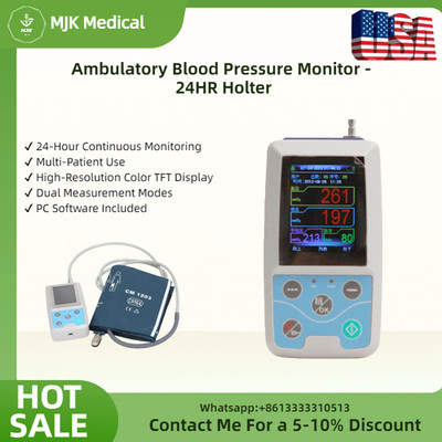 ABPM50 Ambulatory Blood Pressure Monitor - 24HR Holter, PC Software, for Adults