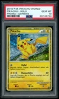 2010 POKEMON WORLD COLLECTION PIKACHU-HOLO PROMO-GERMAN PSA 10 *SWIRL*