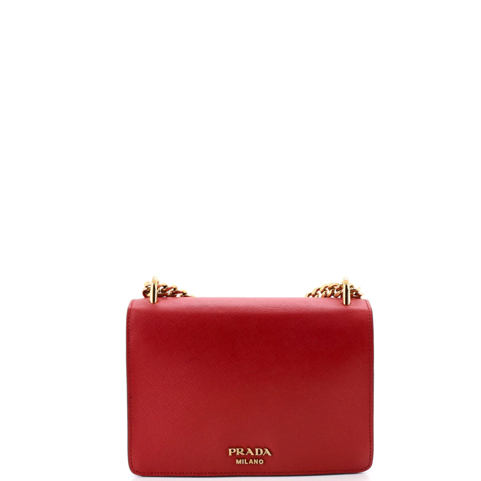 Prada Envelope Flap Chain Shoulder bag Saffiano Leather Small thumbnail 3