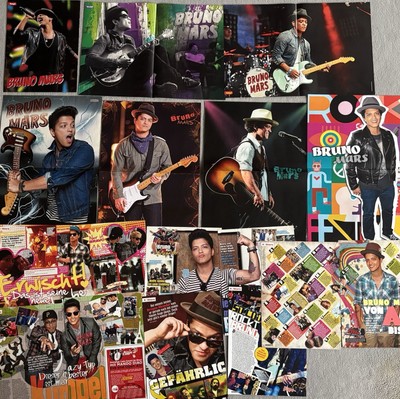 Bruno Mars   18 x teilige Sammlung Poster / Artikel   2000er / Set 2