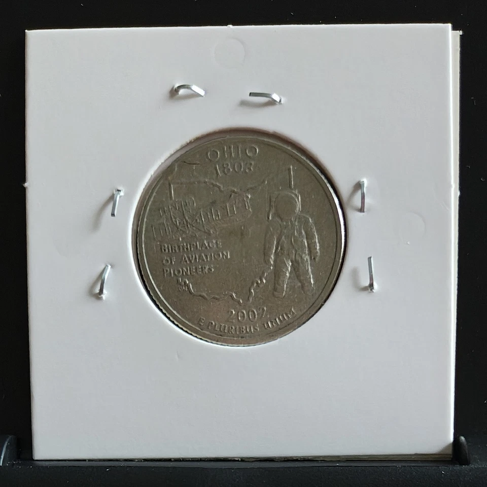 2002-D Ohio Mint Errors ~ Wide Collar OBV Off-Center REV Rim Cud 🔥RARE🔥 - Image 3 of 3