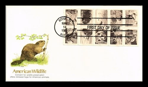 US COVER FIRST DAY OF ISSUE BOOKLET AMERICAN WILDLIFE FLEETWOOD