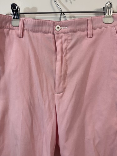 FootJoy Pink Flat Front Performance 10" Inseam Chino Golf Shorts Size 34 - Picture 4 of 8