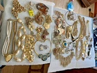 vintage costume jewelry necklaces bundle lot of 35+ pieces #1