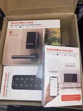 SwitchBot Smart Lock Bundle With SwitchBot Touch Keypad And Hub Mini NIB