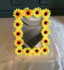 4” x 6” orange and yellow mini sunflower picture frame