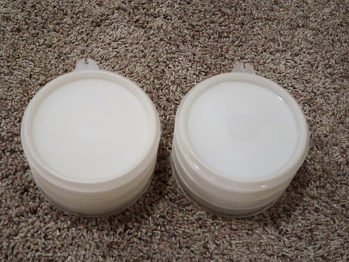 💜 LOT Tupperware Hamburger Burger Patty Press maker ring & 6 Storage Keepers - Picture 12 of 24