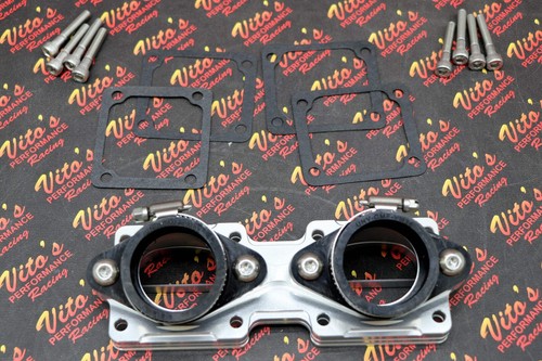 NEW Banshee BILLET aluminum crossover intakes 38mm 39mm 41mm carbs intake boots - Picture 2 of 4