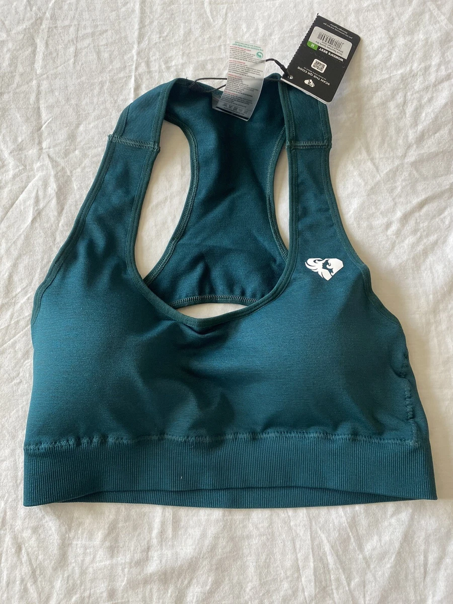 Women's Best Move Seamless Sports Bra Size Large Green