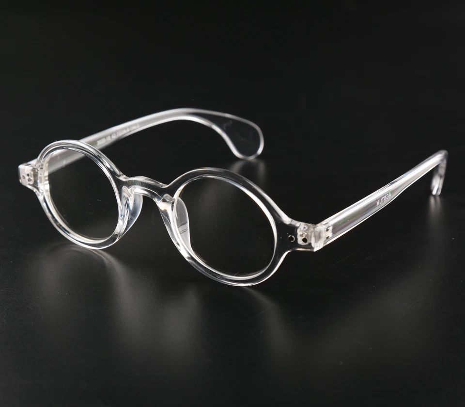 Agstum Vintage Full Rim Round Eyeglasses Frame Spectacles Eyewear Clear  - Image 2 of 4