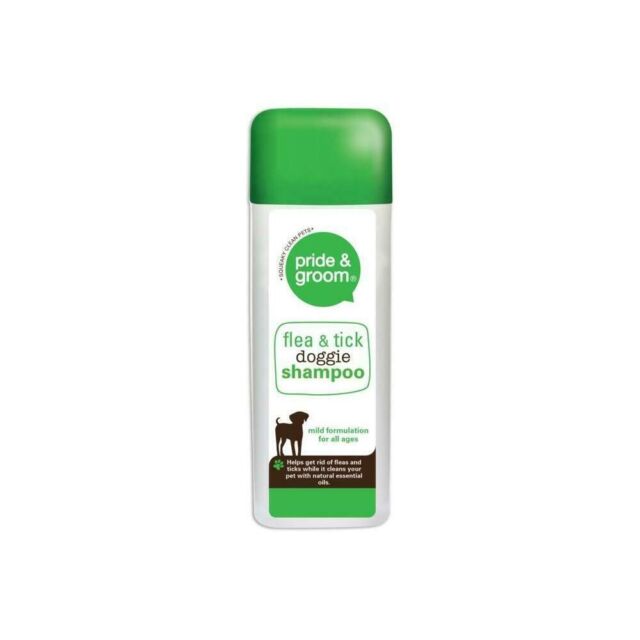Flea & Tick Dog Shampoo Treatment Pride & Groom Mild Formula Shampoo 300ml