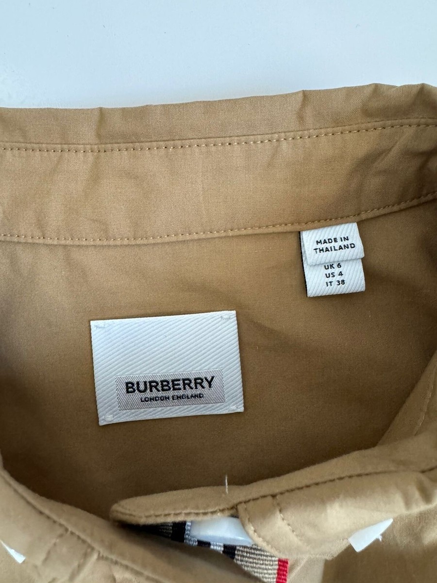 Burberry Giovanna Women's Camel Check Dress 4 US (38 Euro