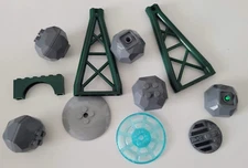 LEGO SET OF 13 PIECES – RANDOM SPACE ROCKS and SATELLITE DISHES PIECES LEGOS