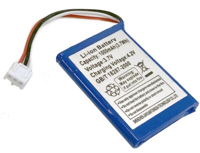 New 3.7V 1000mAh Rechargeable Li-ion Battery W/ 3-Pin Plug