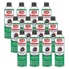 CRC 05084 Brakleen Non-Chlorinated Brake Parts Cleaner - 14 oz. Pack of 12