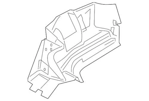 Genuine Ford Lincoln MKS 2009-2012 Rear Right Trunk Trim Panel 8A5Z-5445422-AA