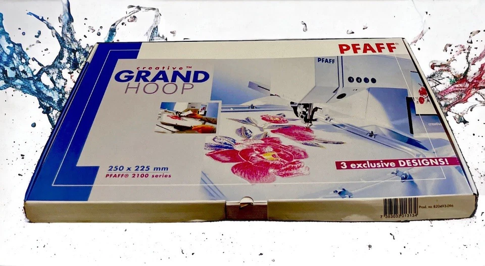 Pfaff Creative Grand Hoop 2100 Series 3 Exclusive Designs 820493-096 Never Used - Image 3 of 4